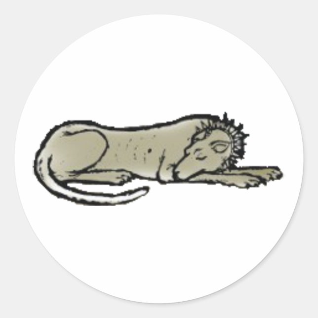 Cerberus Classic Round Sticker (Front)