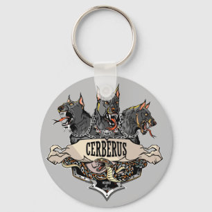 Cerberus Hellhound and snake Keychain