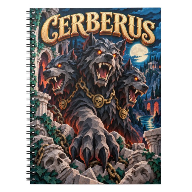 Cerberus, Paper Cut Monster Notebook (Front)