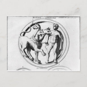 Cerberus Tamed by Hercules Postcard