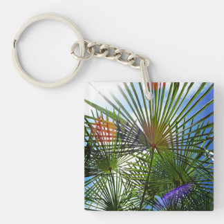 Cercle à clé de palmier paradisiaque tropical