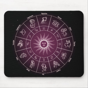 cercle astrologique mouse pad