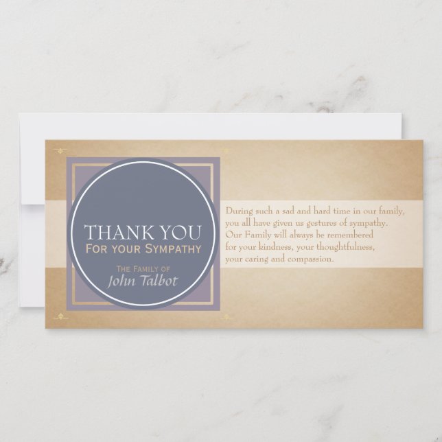 Cercle bleu P Carrés Balises Sympathie Merci P (Devant)