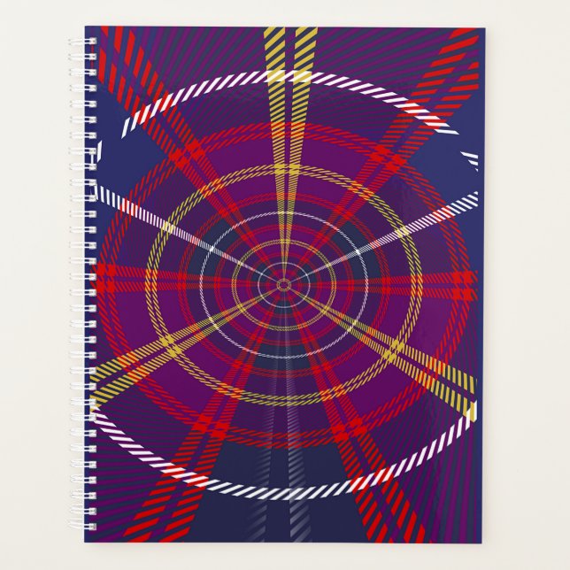 CERCLE CONCENTRIQUE ORGANISATEUR RED PLAID (Devant)