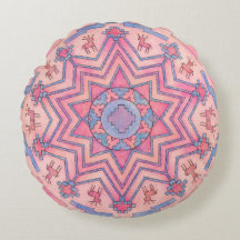Cercle d'âme Coussin rond Ethno Mandala