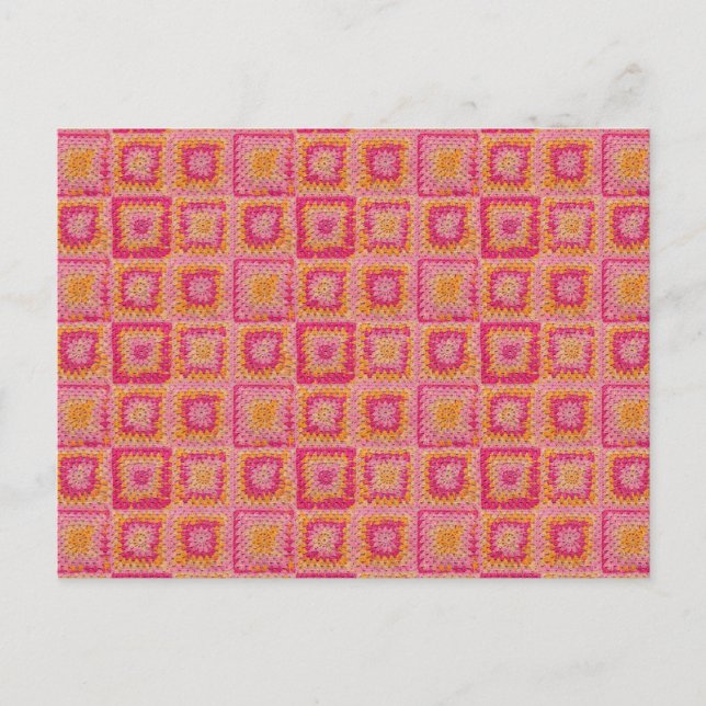 Cercle dans une carte postale carrée de carré de (Devant)