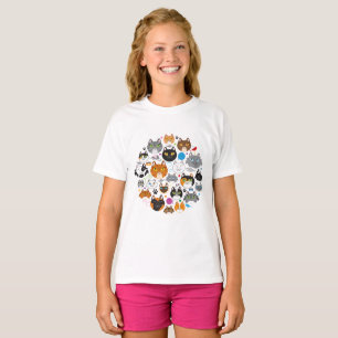 Cercle de chats T-shirt fille