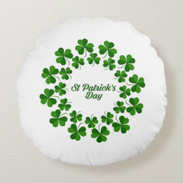 Cercle De Coussin Rond Shamrock