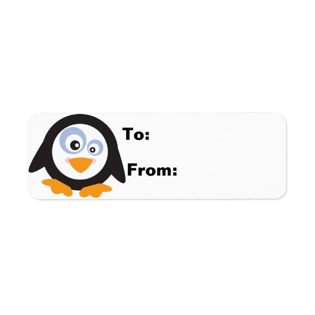 Cercle de Noël des pingouins Lâtes cadeaux (Devant)