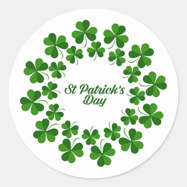 Cercle De Sticker Shamrock (Devant)