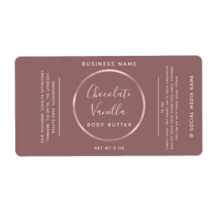 Cercle de typographie chic minimaliste rose cadre 