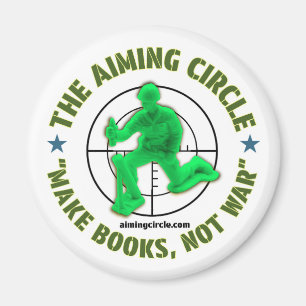 Cercle de visée - Magnet "Make Books, not War"