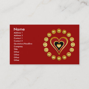 CERCLE DES CARTES DE VISITE DE COEURS