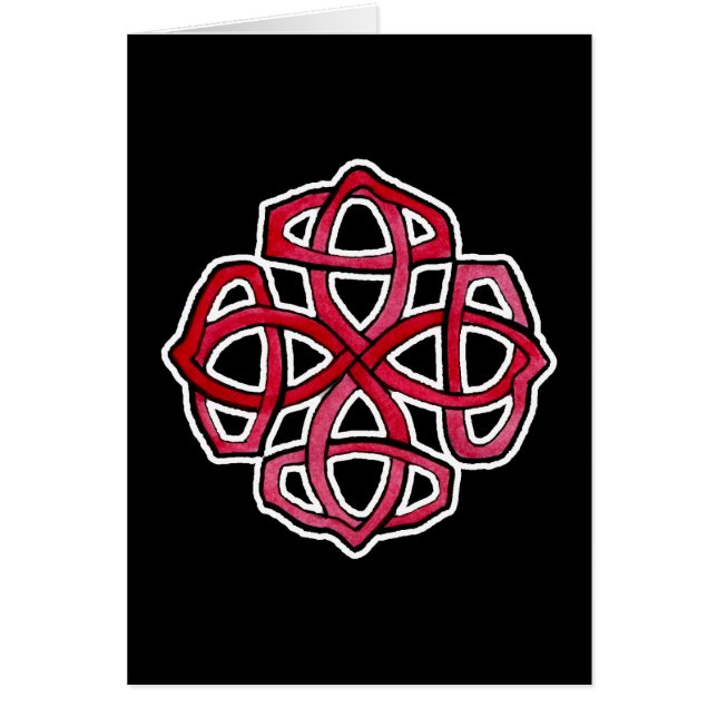 Cercle rouge de Knotwork de Celtic (Devant)