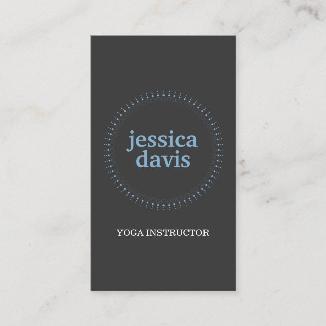 CERCLE SUBTILE en Carte de visite BLEU/DK GRAY (Devant)