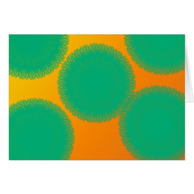 cercle vert en orange jaunâtre (Devant horizontal)
