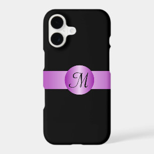 Cercle violet minimaliste intelligent Monogramme