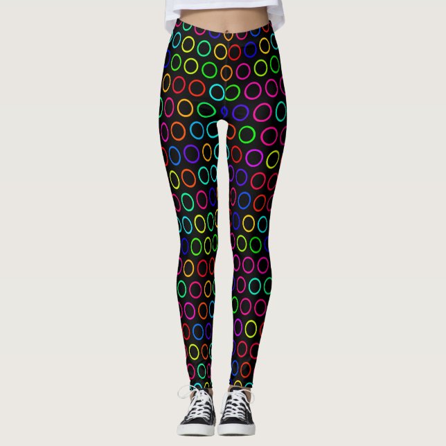 cercles arc-en-ciel leggings (Devant)