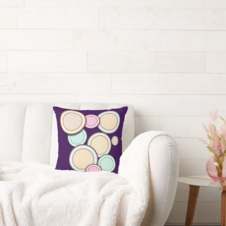 Cercles colorés Jeter Oreiller