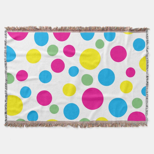 Cercles colorés motif lancer couverture (Devant)