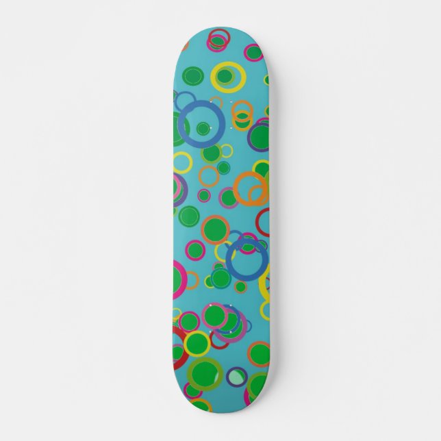 Cercles colorés Skateboard (Devant)