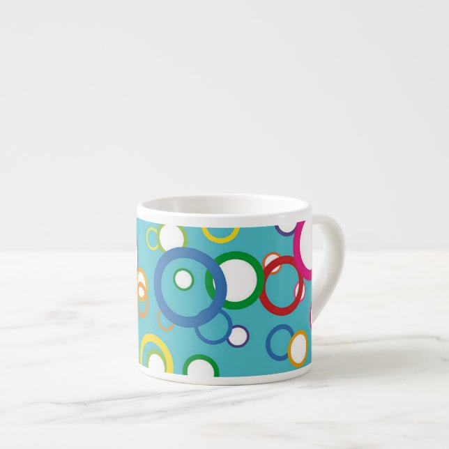 Cercles Concentrés Espresso Mug (Devant droit)