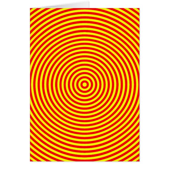 Cercles concentrés rouges et jaunes (Devant)