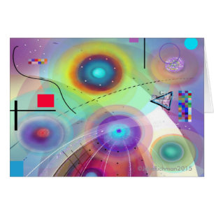 Cercles de couleur d'art abstrait