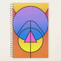 Cercles Géométriques Abstraits Ligne Colorés