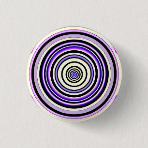 Cercles Hypnotiques Badge Rond 3 Cm