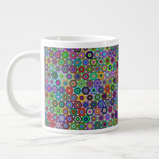 Cercles imbriqués Mug 20oz (Gauche)