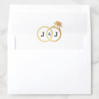 Cercles Mariages Chic Faux Gold Foil