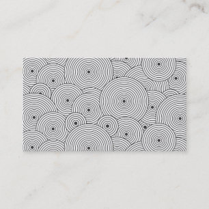CERCLES OPTIQUES dans le carte de visite NOIR et
