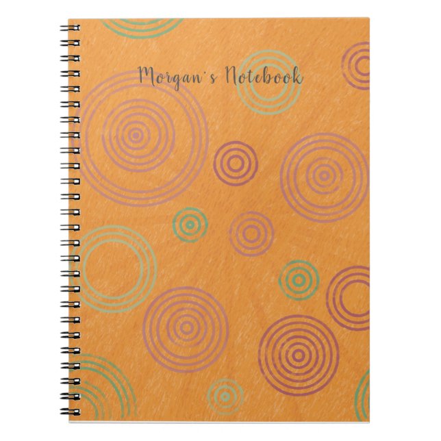 Cercles personnalisés et Carnet de démarrage orang (Devant)
