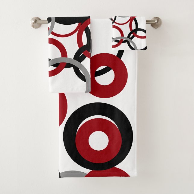 Cercles rouges, gris et noirs (En situation)
