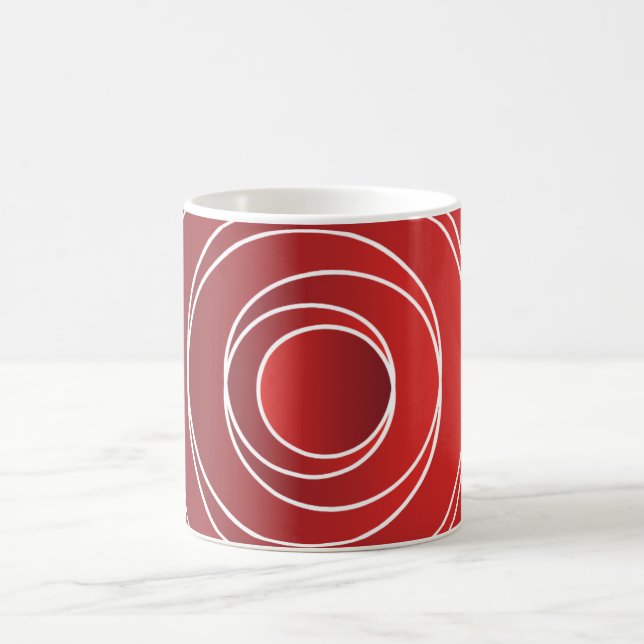 Cercles rouges Mug (Centre)