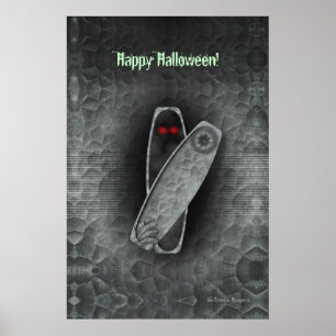 Cercueil - affiche de Halloween