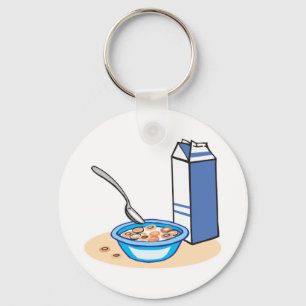 cereal and milk keychain