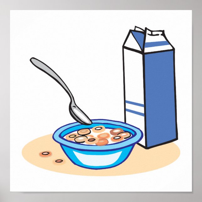 cereal and milk poster (Front)