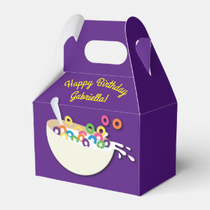 Cereal Bowl Kids Sleepover Birthday Party Cute Favor Box