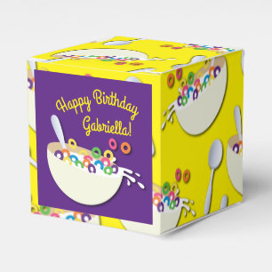 Cereal Bowl Kids Sleepover Birthday Party Cute Favor Box