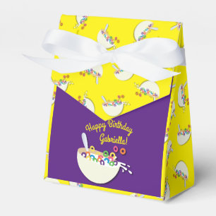 Cereal Bowl Kids Sleepover Birthday Party Cute Favor Box