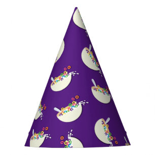 Cereal Bowl Kids Sleepover Birthday Party Cute Party Hat