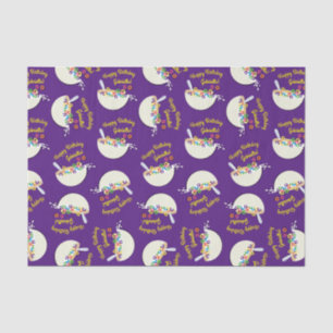 Cereal Bowl Kids Sleepover Birthday Party Cute Tissue Paper