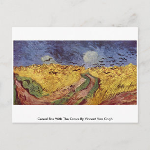 Cereal Box With The Crows By Vincent Van Gogh Postcard