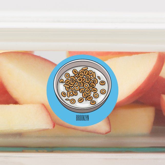 Cereal cartoon illustration  (Affixed)