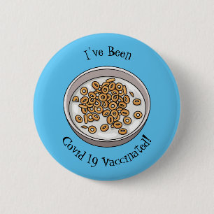Cereal cartoon illustration 2 inch round button