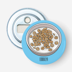 Cereal cartoon illustration  bottle opener