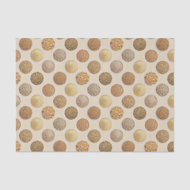 Cereal Grains Harvest Spots Tissue Paper (Front)