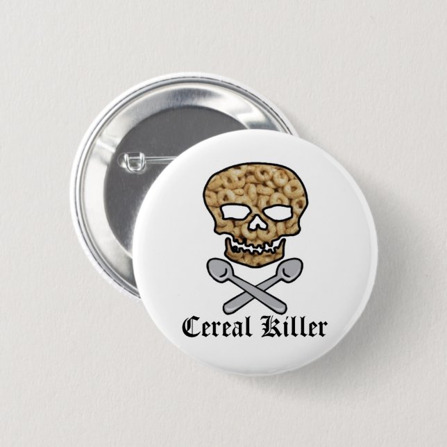 Cereal Killer 2 Inch Round Button (Front & Back)